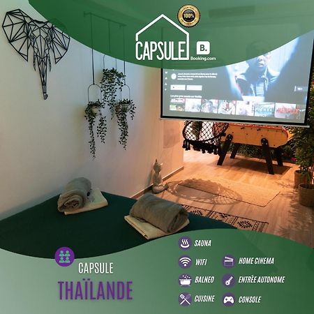 Capsule Thailande I Sauna I Balneo I Console I Jeux En Bois I Cinema I Cour Interieure Trith-Saint-Leger Ngoại thất bức ảnh