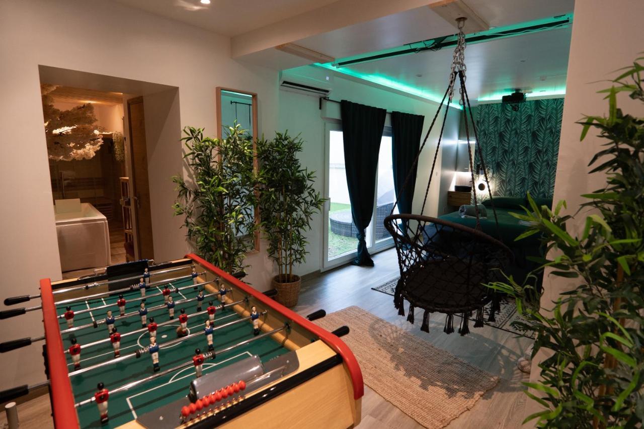 Capsule Thailande I Sauna I Balneo I Console I Jeux En Bois I Cinema I Cour Interieure Trith-Saint-Leger Ngoại thất bức ảnh
